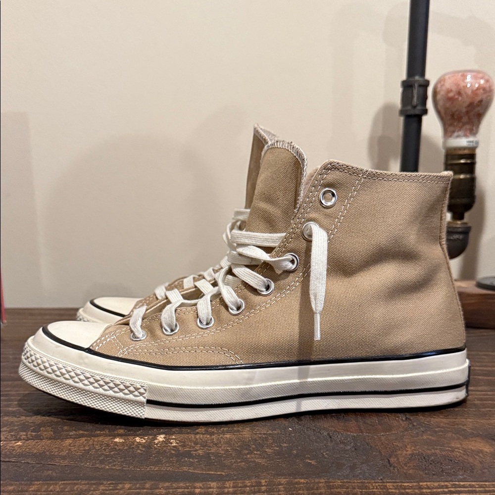 Converse Beige High-Top Sneakers 9.5 men